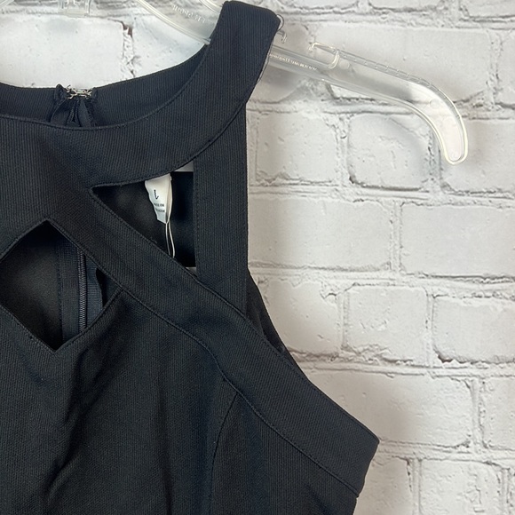 Speechless Black Cut Out Bodycon Dress Juniors Size Large Homecoming HOCO Prom - Picture 3 of 6